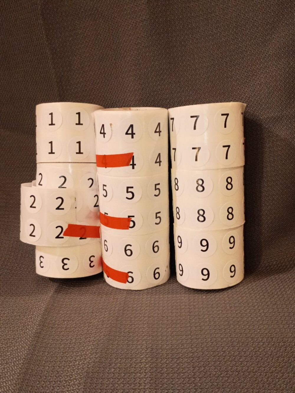 Lots of NEW numbered stickers